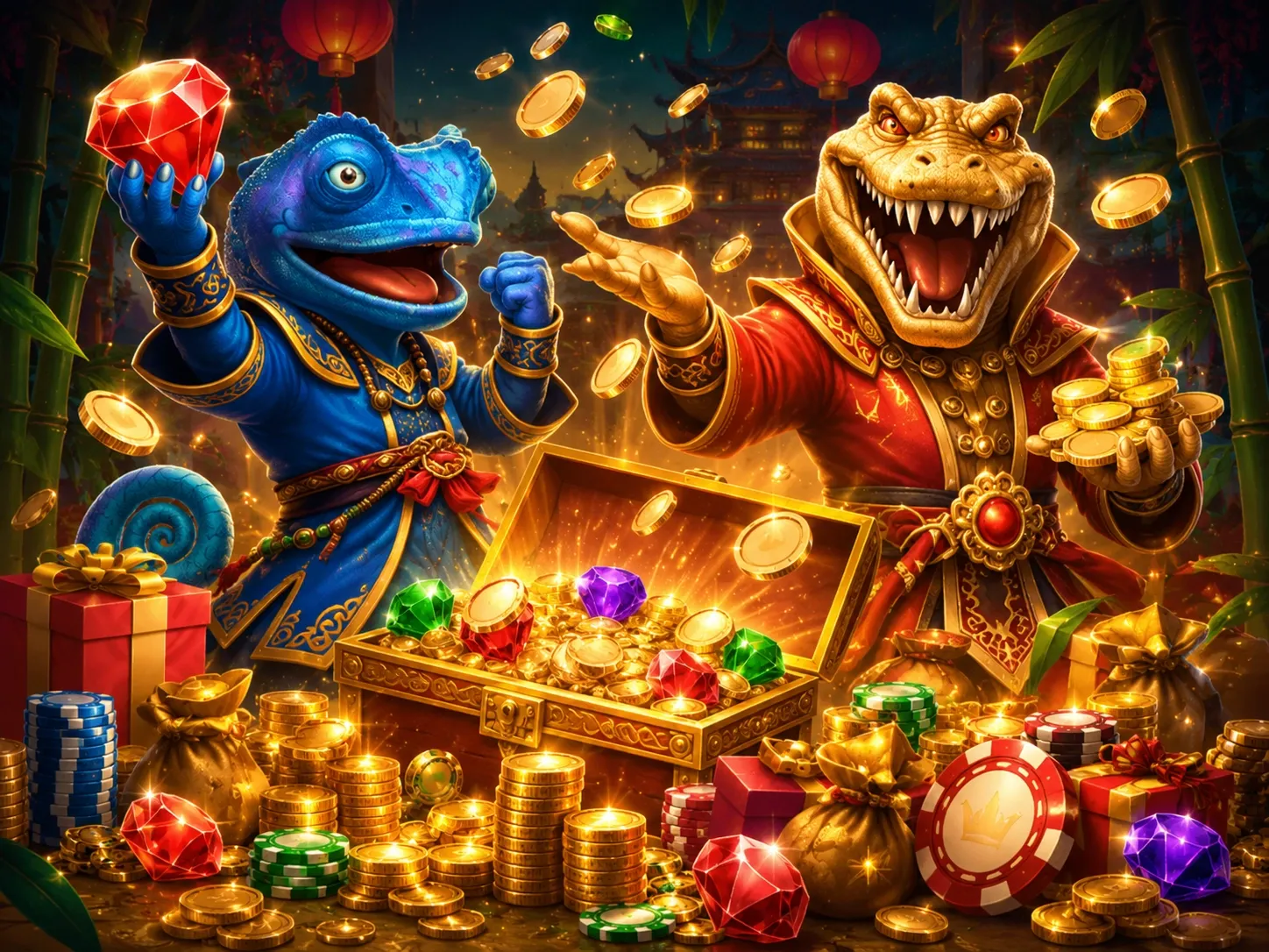 Golden Bonus Treasure Beasts Celebration